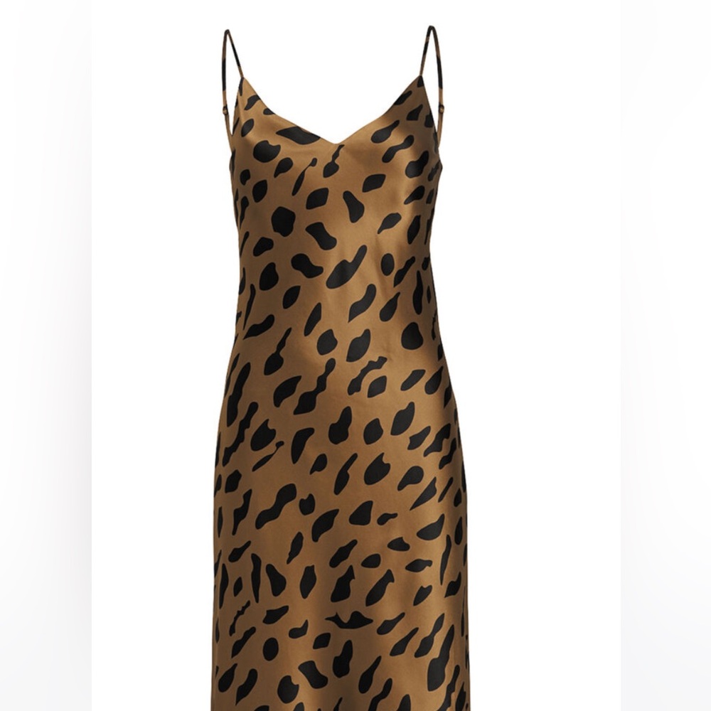 L'AGENCE Leopard Silk Slip Dress - 50% off MSRP!!
